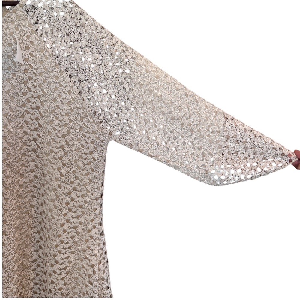 ROMANTIC Lace Crochet Tunic Top Bohemian, elegant, festival cottagecore - Picture 5 of 9